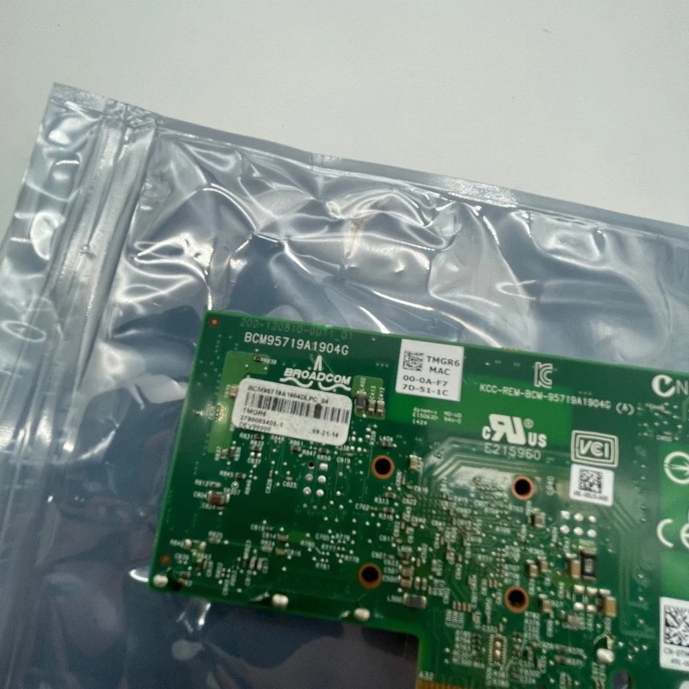 Dell Broadcom BCM5719 Quad-Port PCIe Gigabit Ethernet Network Interface Card TMG